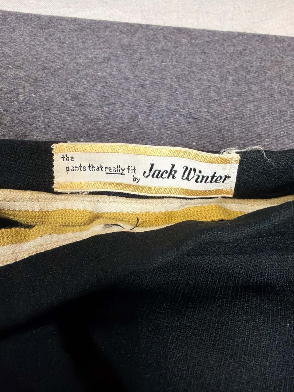 Vintage Jack Winter Prestique Black Stirrup Pants 25 Waist